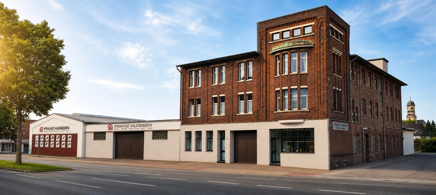 Firmengebäude Franz Huisgen an der Bahnhofstrasse in Krefeld