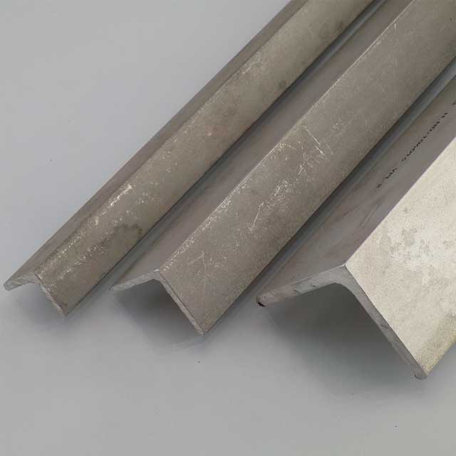 Stainless steel angle in the Franz Huisgen warehouse