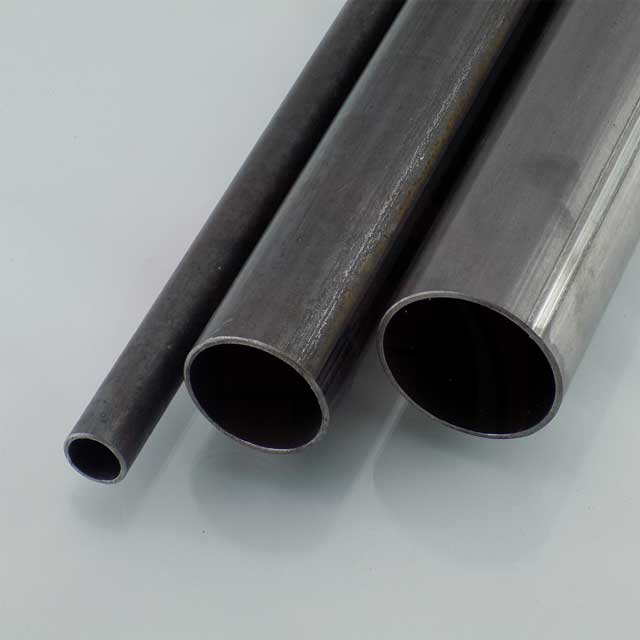 Uncoated handrail tube in the Franz Huisgen warehouse